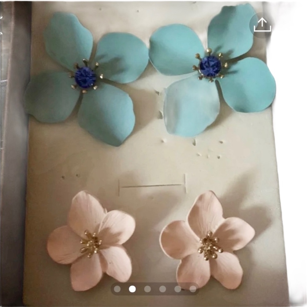 Ceramic Flower earrings